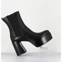 Discount PREMIATA Bouts à plateforme bout pointu cuir - M6571 NAPPA NERO NOIR