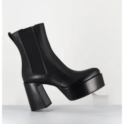 Discount PREMIATA Bouts à plateforme bout pointu cuir - M6571 NAPPA NERO NOIR