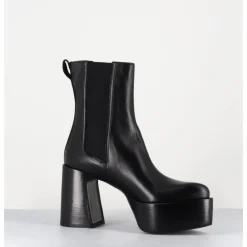 Discount PREMIATA Bouts à plateforme bout pointu cuir - M6571 NAPPA NERO NOIR