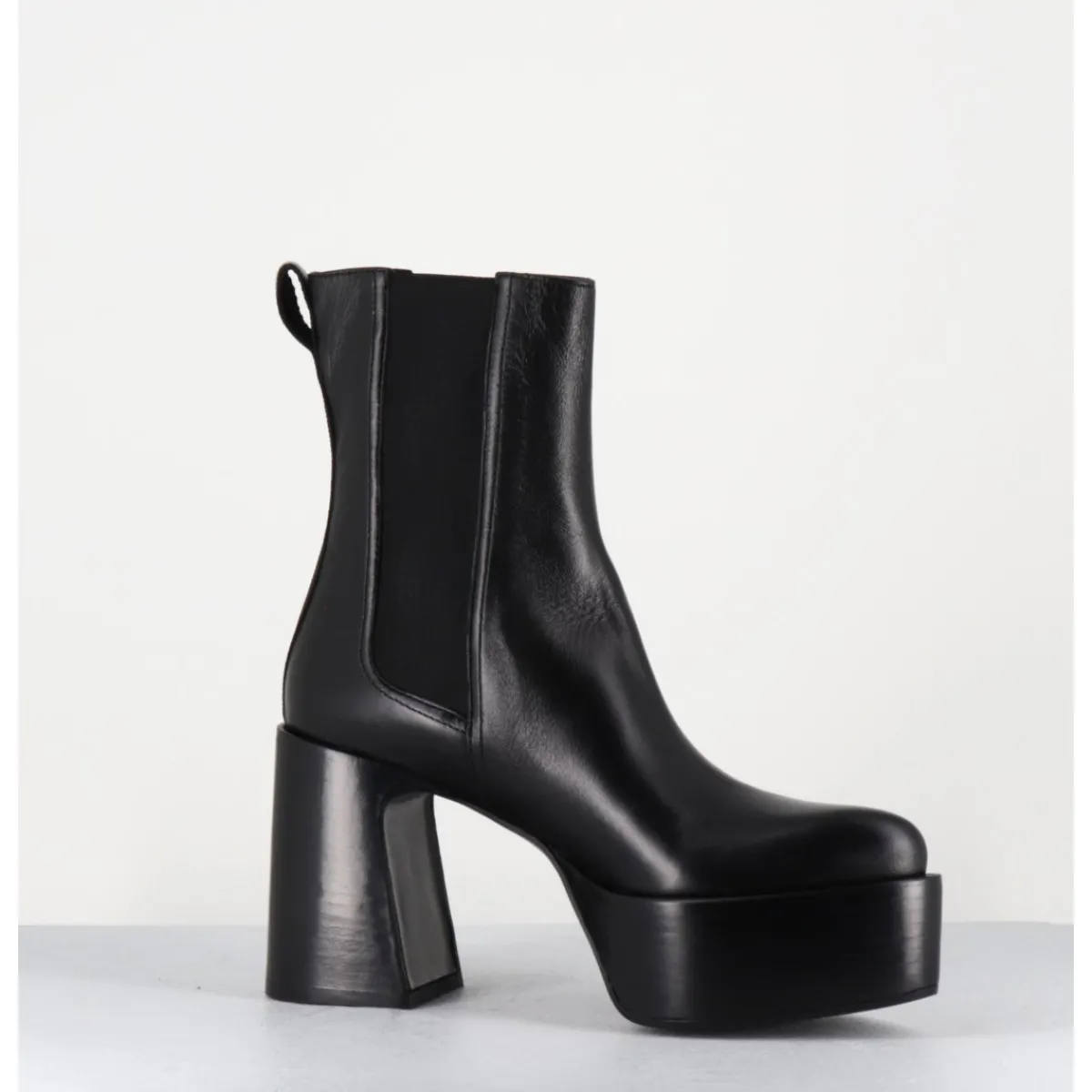 Discount PREMIATA Bouts à plateforme bout pointu cuir - M6571 NAPPA NERO NOIR