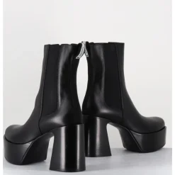 Discount PREMIATA Bouts à plateforme bout pointu cuir - M6571 NAPPA NERO NOIR