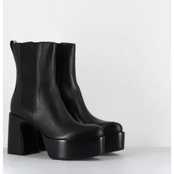 Discount PREMIATA Bouts à plateforme bout pointu cuir - M6571 NAPPA NERO NOIR