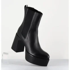 Discount PREMIATA Bouts à plateforme bout pointu cuir - M6571 NAPPA NERO NOIR