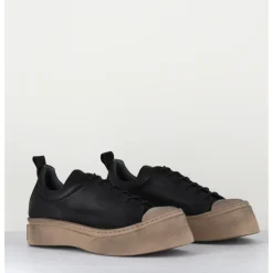 Sale LOFINA Chaussures à lacets en cuir semelle épaisse - 2743 NERO NOIR