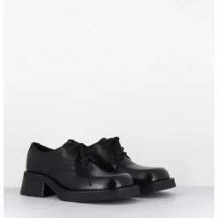 Best E8 BY MIISTA Chaussures à lacets en cuir bout carré - ALTHEA BLACK BROGUES NOIR