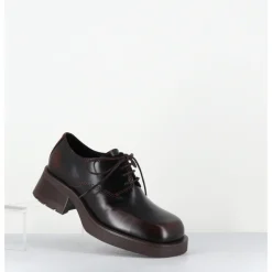 Best E8 BY MIISTA Chaussures à lacets en cuir brossé bout carré - ALTHEA BROWN BROGUES MARRON