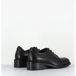 Discount MALLONI Chaussures à lacets en cuir petit talon - TARANTINO X24 BLACK NOIR