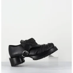 New SDM Chaussures en cuir à tête de lion & talon cylindrique - LION NAPPA NERO NOIR