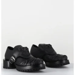 New SDM Chaussures en cuir à tête de lion & talon cylindrique - LION NAPPA NERO NOIR