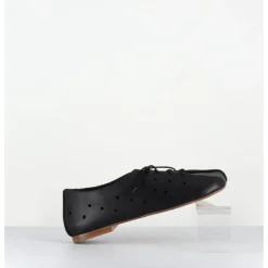 ANTONIO BARBATO Chaussures minimalistes à lacets en cuir perforé - AB4651 NAPPATO NERO NOIR