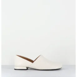 New AUDLEY Chaussures minimalistes en cuir souple cassé - PAOLI MARFIL NAPPA BLANC