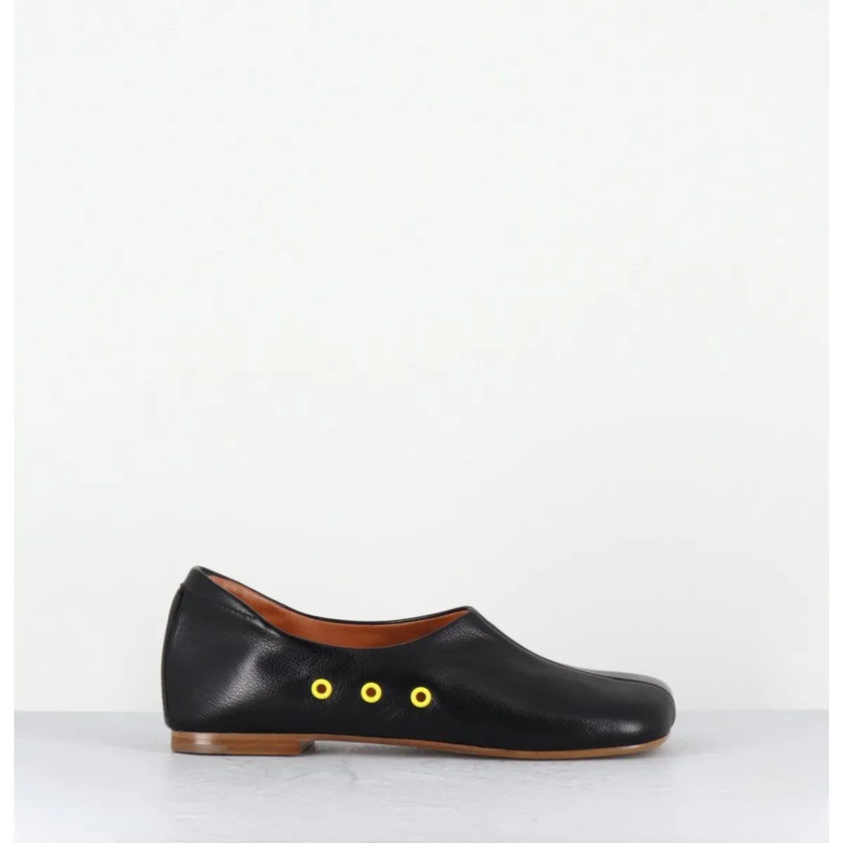 Sale ANTONIO BARBATO Chaussures plates en cuir esprit 60s - AB4624 MADRAS NERO NOIR