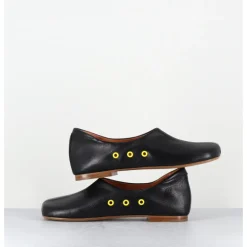 Sale ANTONIO BARBATO Chaussures plates en cuir esprit 60s - AB4624 MADRAS NERO NOIR