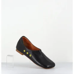 Sale ANTONIO BARBATO Chaussures plates en cuir esprit 60s - AB4624 MADRAS NERO NOIR