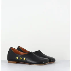Sale ANTONIO BARBATO Chaussures plates en cuir esprit 60s - AB4624 MADRAS NERO NOIR