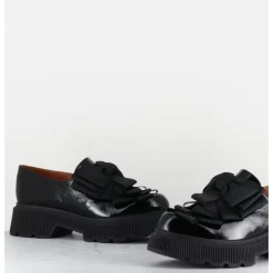 Discount CHIE MIHARA Chaussures semelle épaisse en cuir à noeuds - QAYRO SUCRE NEGRO NOIR