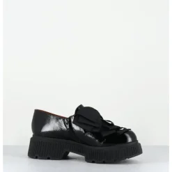 Discount CHIE MIHARA Chaussures semelle épaisse en cuir à noeuds - QAYRO SUCRE NEGRO NOIR