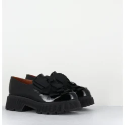 Discount CHIE MIHARA Chaussures semelle épaisse en cuir à noeuds - QAYRO SUCRE NEGRO NOIR