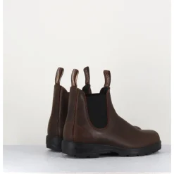 Discount BLUNDSTONE Classic Chelsea Boots cuir mate - 1609 ANTIQUE BROWN MARRON