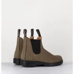 Sale BLUNDSTONE Classic Chelsea Boots cuir nubuck - 1941 STONE NUBUCK TAUPE