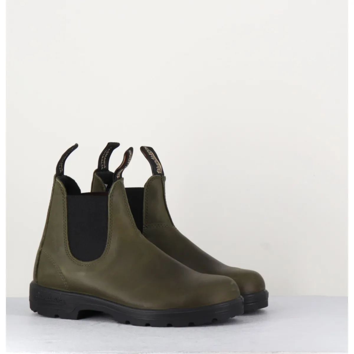 Sale BLUNDSTONE Classic Chelsea Boots cuir mate - 2052 CUIR OLIVE KHAKI
