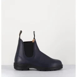 Outlet BLUNDSTONE Classic Chelsea Boots cuir mate bleu - 2246 NAVY PERI MARINE