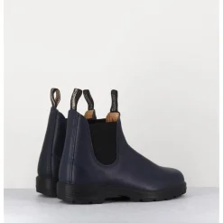Outlet BLUNDSTONE Classic Chelsea Boots cuir mate bleu - 2246 NAVY PERI MARINE