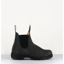 New BLUNDSTONE Classic Chelsea Boots en cuir nubuck - 587 RUSTIC BLACK NOIR