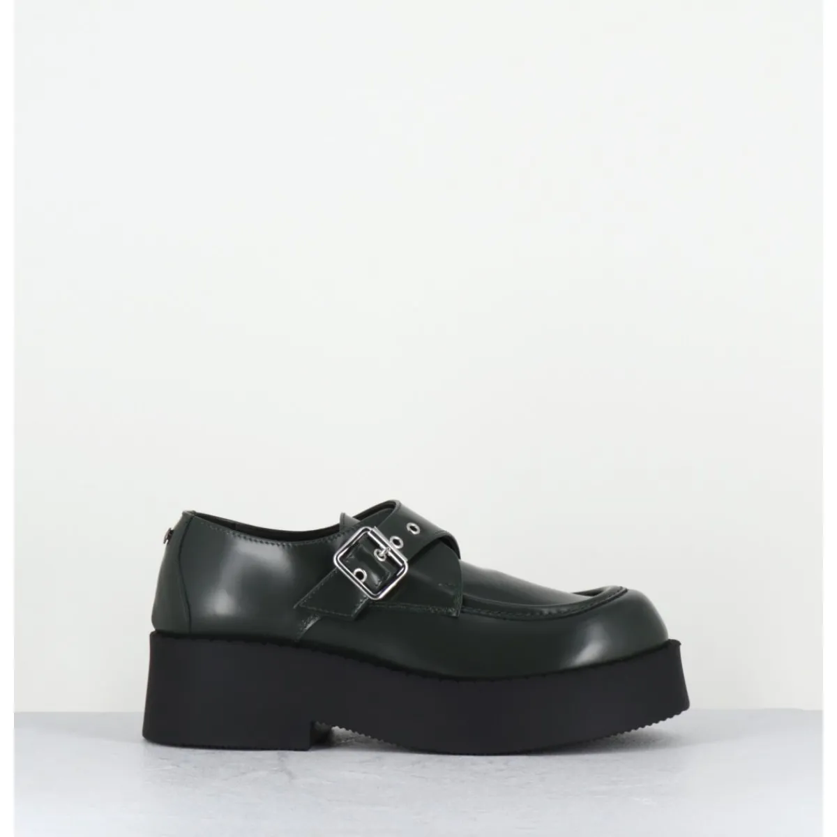 Online OA NON FASHION Creepers en cuir glacé - COOL ABRA VERDE VERT
