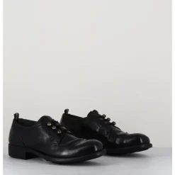Discount OFFICINE CREATIVE Derbies à boutonnière en cuir - CALIXTE 035 NERO NOIR