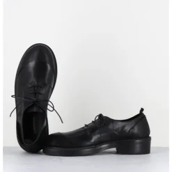 New GARRICE LAB Derbies à lacets en cuir bout rapporté - GAMAN DAVIS NERO NOIR