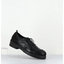 New GARRICE LAB Derbies à lacets en cuir bout rapporté - GAMAN DAVIS NERO NOIR