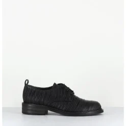 Sale GARRICE LAB Derbies à lacets en cuir plissé - ANATO PLISSE NERO NOIR