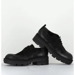 Hot GARRICE LAB Derbies à lacets en nubuck - DABRAN BIS SIENA NERO NOIR