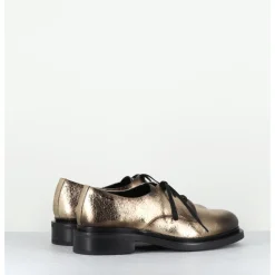Clearance HOTTO Derbies en cuir craquelé doré effet usé - 61364 CRASH ORO DORE