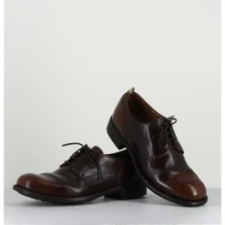 Sale OFFICINE CREATIVE Derbies en cuir "Tie&Dye" - CALIXTE01 OLD MORO MARRON