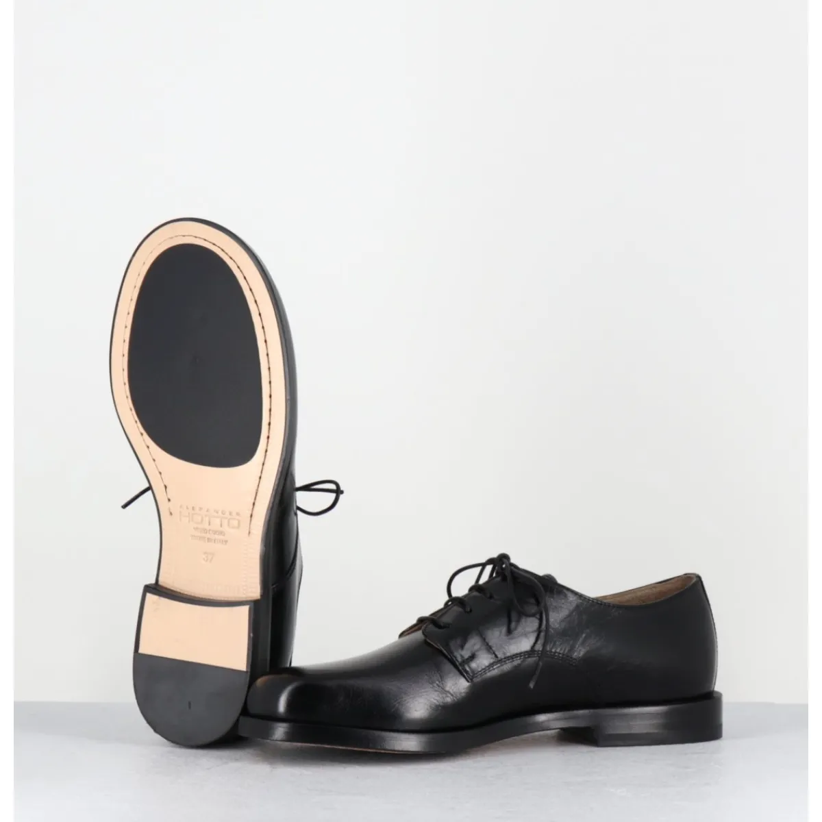 Online HOTTO Derbies en cuir bout asymétrique - 66607 ATHENE NERO NOIR