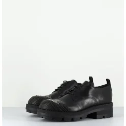 Sale GARRICE LAB Derbies en cuir bout clouté - DABRAN SIENA NERO NOIR