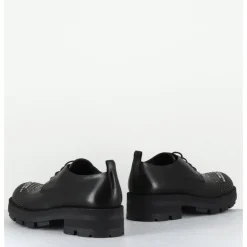 Sale GARRICE LAB Derbies en cuir bout clouté - DABRAN SIENA NERO NOIR