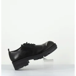 Sale GARRICE LAB Derbies en cuir bout clouté - DABRAN SIENA NERO NOIR
