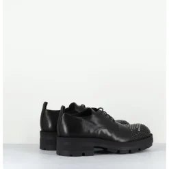 Sale GARRICE LAB Derbies en cuir bout clouté - DABRAN SIENA NERO NOIR