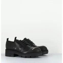 Sale GARRICE LAB Derbies en cuir bout clouté - DABRAN SIENA NERO NOIR