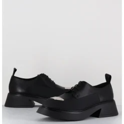 Online GARRICE LAB Derbies en cuir bout métallique - PIKE SAVANA NERO NOIR