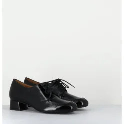 Online AUDLEY Derbies en cuir petit talon - MONICA BLACK MALORY NOIR