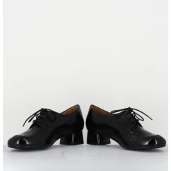 Online AUDLEY Derbies en cuir petit talon - MONICA BLACK MALORY NOIR