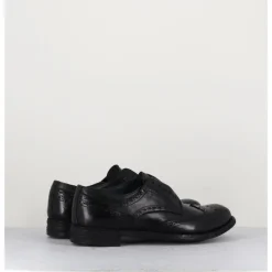 New OFFICINE CREATIVE Derbies fleuris en cuir - LEXIKON001 NERO NOIR