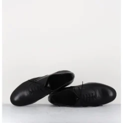 Clearance TO&CO Derbies minimalistes en cuir souple - STJA COW BLACK NOIR