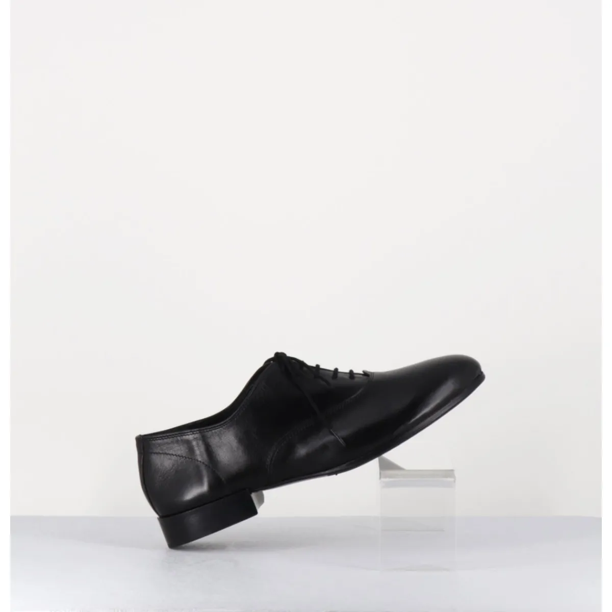 Clearance TO&CO Derbies minimalistes en cuir souple - STJA COW BLACK NOIR