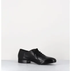 Clearance TO&CO Derbies minimalistes en cuir souple - STJA COW BLACK NOIR