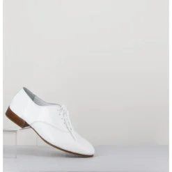 Best TO&CO Derbies minimalistes en cuir souple - STJA COW WHITE BLANC